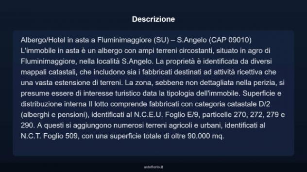 Immobile in asta di 90000 m² in vendita a Fluminimaggiore - Foto 2