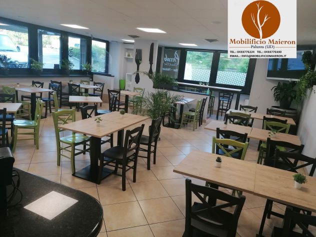 Tavoli Terni Basamenti Ghisa Bianca Piani Ciliegio Bar Pub Ristorante Nuovi - Foto 6