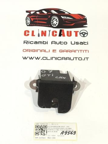 SERRATURA COFANO POSTERIORE VOLKSWAGEN Golf 7 Berlina 5G6827505 CHH (12)