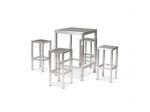 Set tavoli e sgabelli in alluminio cod 003 nuovi affare