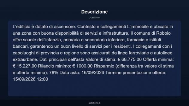 Immobile in asta di 88 m² in vendita a Robbio - Foto 13