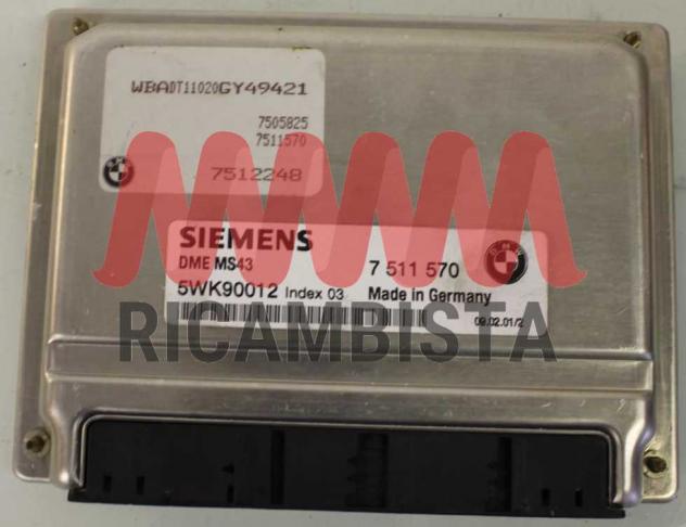 5WK90012 BMW E39 2.2 centralina motore Siemens