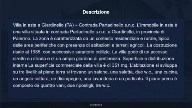 Immobile in asta di 351 m², box auto in vendita a Giardinello - Foto 14