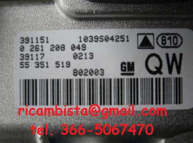 55351519 0261208049 Opel Vectra C 3.2 centralina motore - Foto 2
