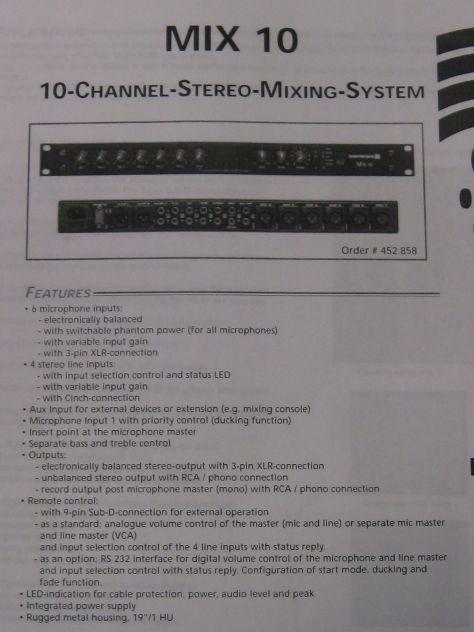 Mix Stereo 10 canali Beyerdynamic - Foto 3