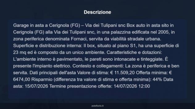 Immobile in asta di 23 m² in vendita a Cerignola - Foto 10