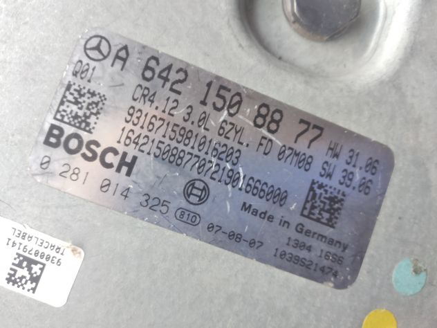 Mercedes E320 3.0CDI 0281014325 CR4.12 EDC16CP31 W211 1037387855 1037376616 #2 - Foto 6