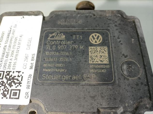 ABS VOLKSWAGEN Touareg 1° Serie 10.0926-0316.3/10.0212-0131.4 BKS diesel 2967 (0206) - Foto 2