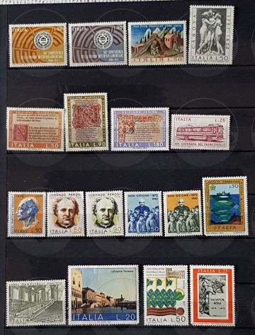 ITALIA 1970-1974 lotto di 101 francobolli - Foto 2