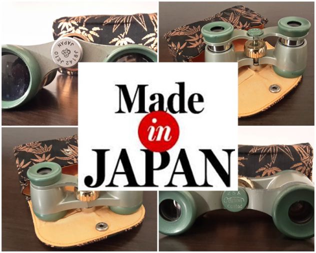 ANTICO BINOCOLO DA TEATRO, CARTON COATED 3X25, MADE IN JAPAN.