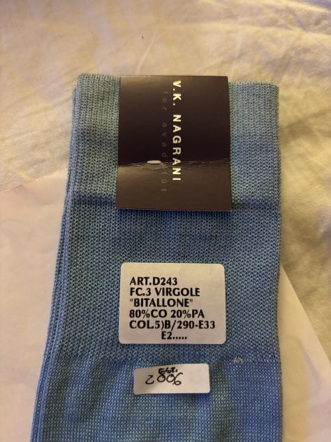 CALZE NUOVE CON CARTELLINO DA UOMO FIRMATE ORIGINALI”VK NAGRANI”MADE IN ITALY - Foto 3