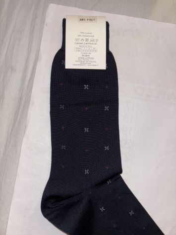 CALZE NUOVE CON CARTELLINO DA UOMO IN COTONE FILO DI SCOZIA”DeBert”MADE IN ITALY - Foto 9