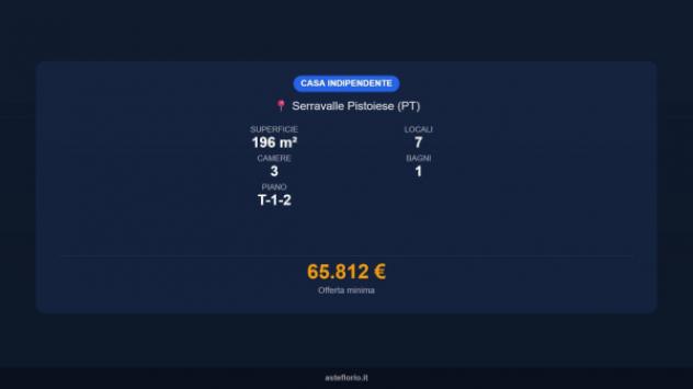 Immobile in asta di 196 m² con più di 5 locali in vendita a Serravalle Pistoiese - Foto 16