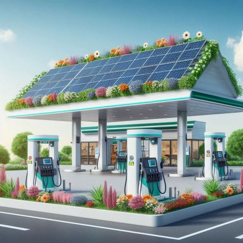 Stazione carburanti e autolavaggio