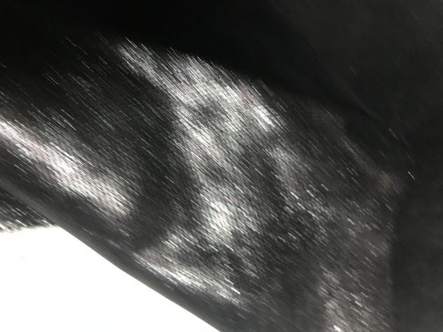 Pelle nera serigrafata argento per artigianato - Foto 5