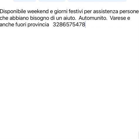 Assistenza , compagnia accompagnatore servizi vari. Su whatsapp. Grazie