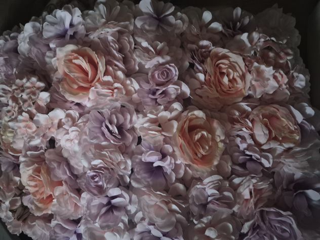 Rete con fiori sintetici - Foto 3