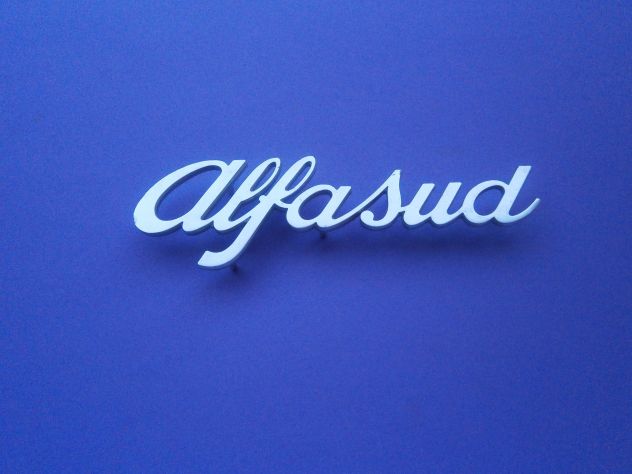 SCRITTA LOGO TARGHETTA POSTERIORE ALFASUD 1' PRIMA SERIE REAR PLATE ALFASUD