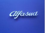 SCRITTA LOGO TARGHETTA POSTERIORE ALFASUD 1' PRIMA SERIE  REAR PLATE ALFASUD