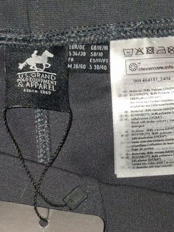Pantaloni Leggings elasticizzati Cavallerizza Sportivi Donna Tessuto Tecnico - Foto 9
