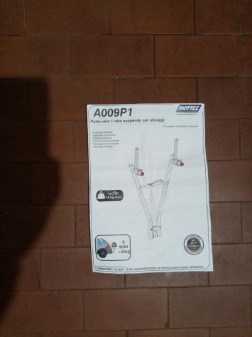 PORTABICI UN POSTO MOTTEZ A009P1/ GANCIO DA TRAINO - Foto 3