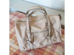 Borsa in pelle color crema