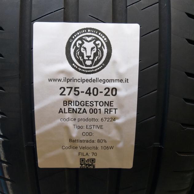 2 GOMME 275 40 20 BRIDGESTONE A67224 - Foto 2