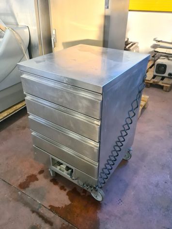cassettiera riscaldata per alimentari usata