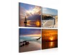 Quadro Estivo In 4 Parti Cm.40x40 E 80x80 ARREDALACASA