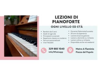 Lezioni di pianoforte (ogni livello ed età)