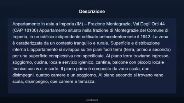 Immobile in asta di 165 m² con più di 5 locali e box auto in vendita a Imperia - Foto 15