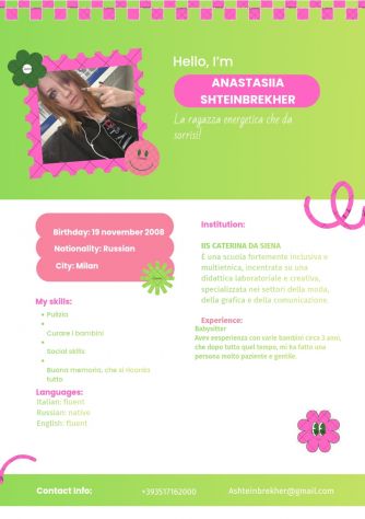 La ragazza di 17 anni cerca lavoro!
