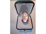 Anello ak138, Argento 925 rodiato, Madreperla, misura 13