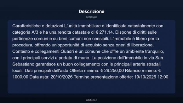 Immobile in asta di 100 m² in vendita a Quadri - Foto 5