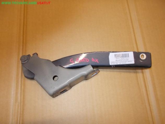 CERNIERA D.COFANO ANT. GRIGIO SCURO MET. FIAT PUNTO (199-2Y/4C/3X)  Carrozzeria  Lamierati esterni  Cofano  Cerniera cofano  ABARTH - GRANDE PUNTO - 0