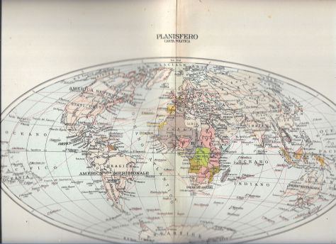 ANNI '40 N 12 CARTE GEOGRAFICHE DEL MONDO DA ATLANTE DE AGOSTINI - Foto 3