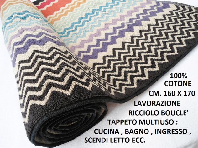 TAPPETO MISSONI CM. 160 X 70 100% COTONE - Foto 5