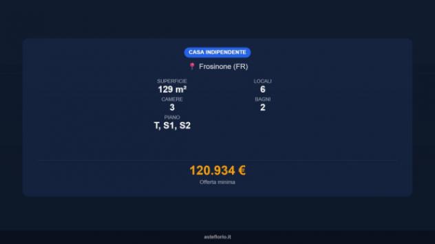 Immobile in asta di 129 m² con più di 5 locali e box auto in vendita a Frosinone - Foto 15