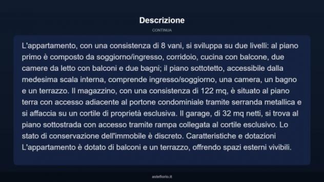 Immobile in asta di 130 m² con più di 5 locali e box auto in vendita a Pescara - Foto 5