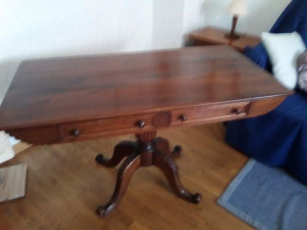 Tavolo '800 in noce restaurato - Foto 2
