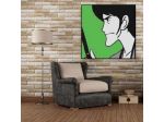 Quadro Goemon Lupin dipinto a mano pop art