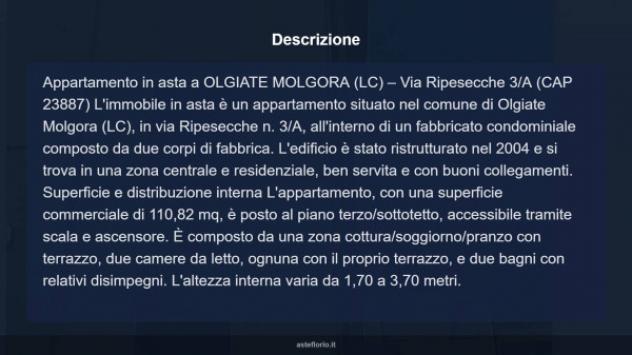 Immobile in asta di 110 m² con più di 5 locali e box auto in vendita a Olgiate Molgora - Foto 14
