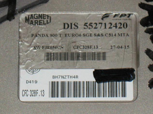 552712420 ECU CAMBIO FIAT PANDA 500 0.9 900 T 552712420 CFC 328.13 - Foto 2
