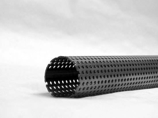 Tubo perforato in acciaio inox