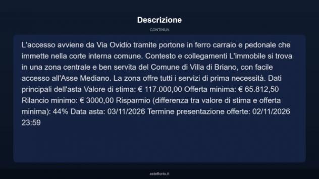 Immobile in asta di 188 m², box auto in vendita a Villa di Briano - Foto 18