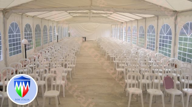TENDOSTRUTTURE  GAZEBO PER FIERE MANIFESTAZIONI 6 X 8  TELO IGNIFUGO - Foto 8