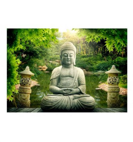 Fotomurale Adesivo Con Buddha Nella Forseta Arredalacasa - Foto 2