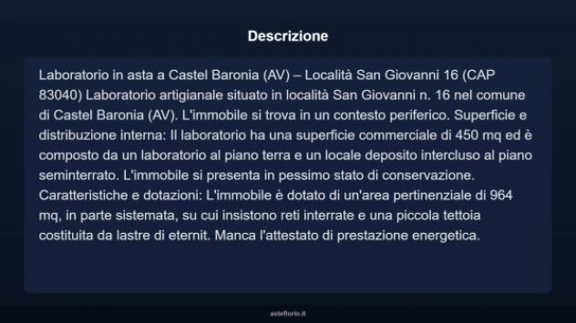 Immobile in asta di 469 m² in vendita a Castel Baronia - Foto 3