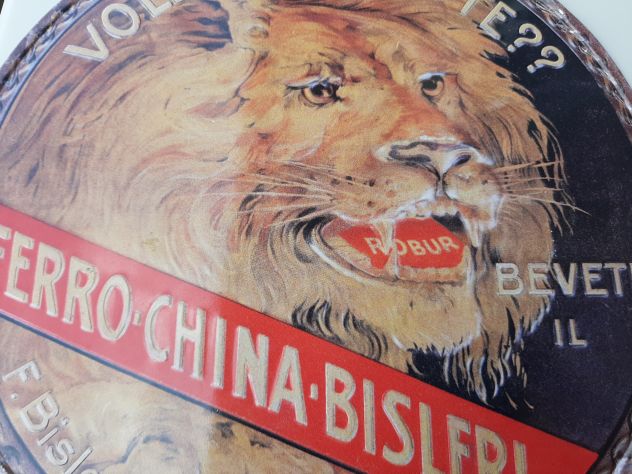 INSEGNA FERRO CHINA BISLERI TARGA IN RILIEVO - Foto 5