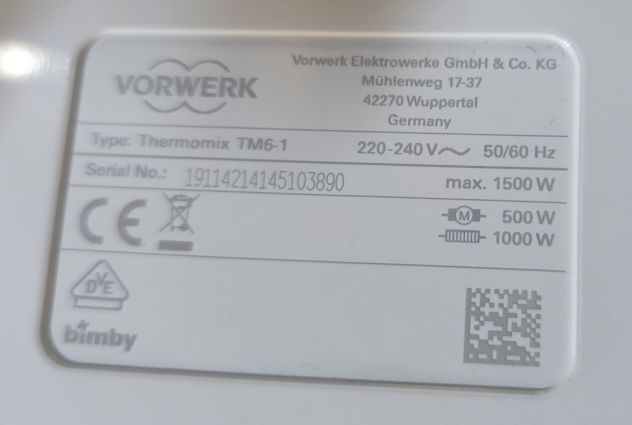 Vorwerk Thermomix TM6-1 BIMBY - Foto 4